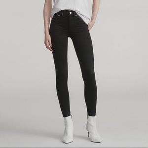 Rag & Bone Black Capri Skinny Jeans